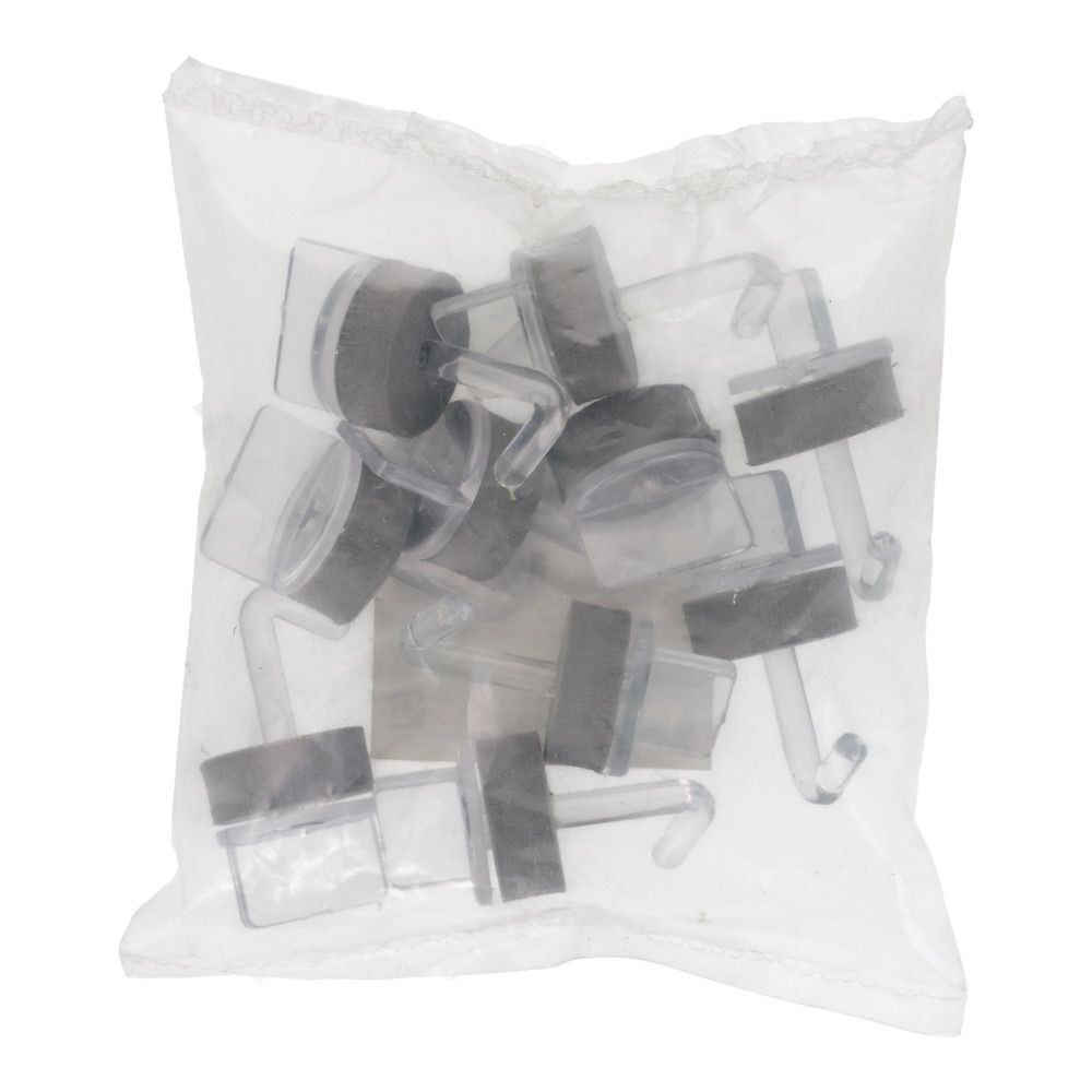 ワンタッチ ポリカ製フック ２３ミリ　１０個, クリア, 10個