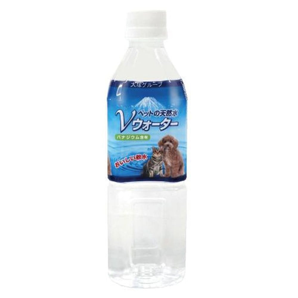 アース・ペット ペットの天然水 Vウォーター 500ml, ペット用, 500ml