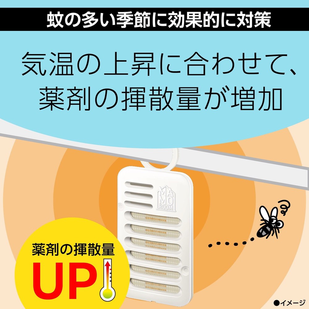 アース　マモルーム　蚊に効く吊るだけプレート　ベランダ用＋玄関用　９ヵ月用　ペアパック