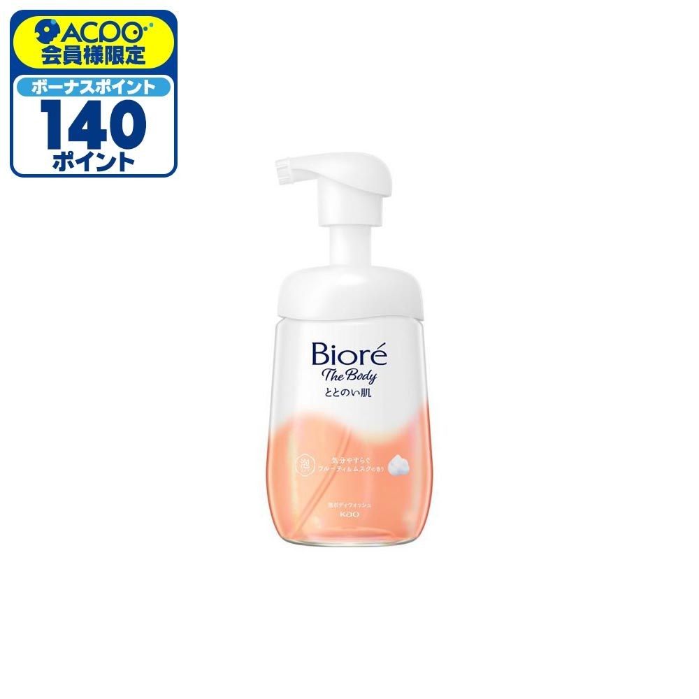 ビオレ ザ ボディ　ととのい肌　泡タイプ　フルーティ＆ムスクの香り　ポンプ, フルーティ＆ムスクの香り, 480ml