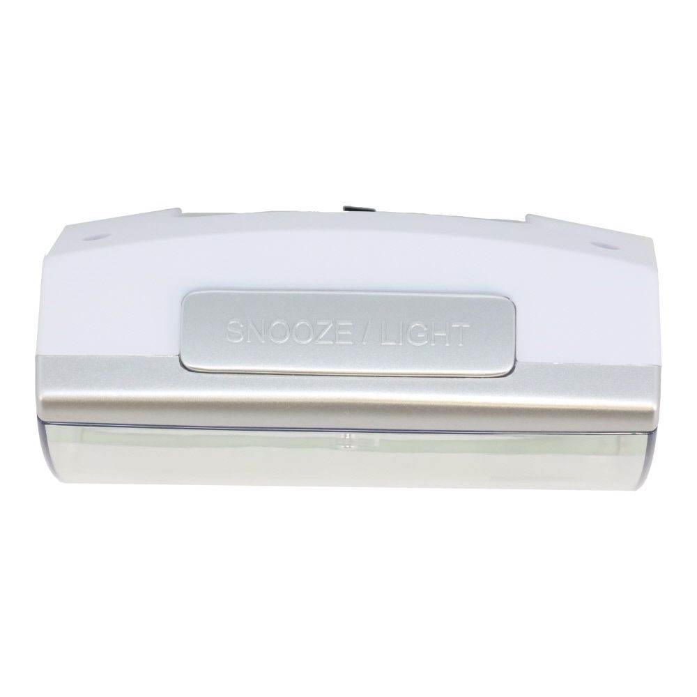 ウィザ WIZ'A 大画面アナログ目覚まし時計, シルバー, WIZA-T035