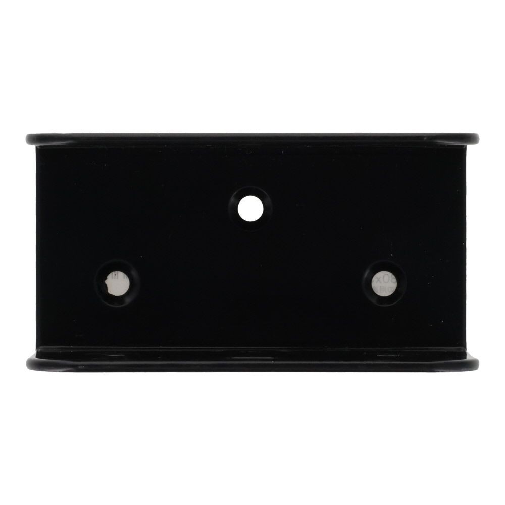 ２×４金具コの字型　８０×３７×４２, 黒, コの字