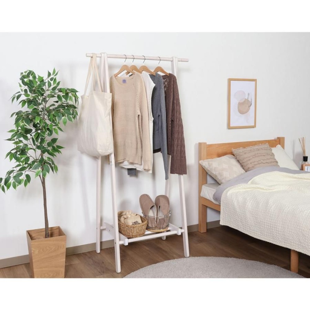 不二貿易  木製ハンガー　ジョイント　75 【メーカー直送・代引不可】, ブラック, （BK）75