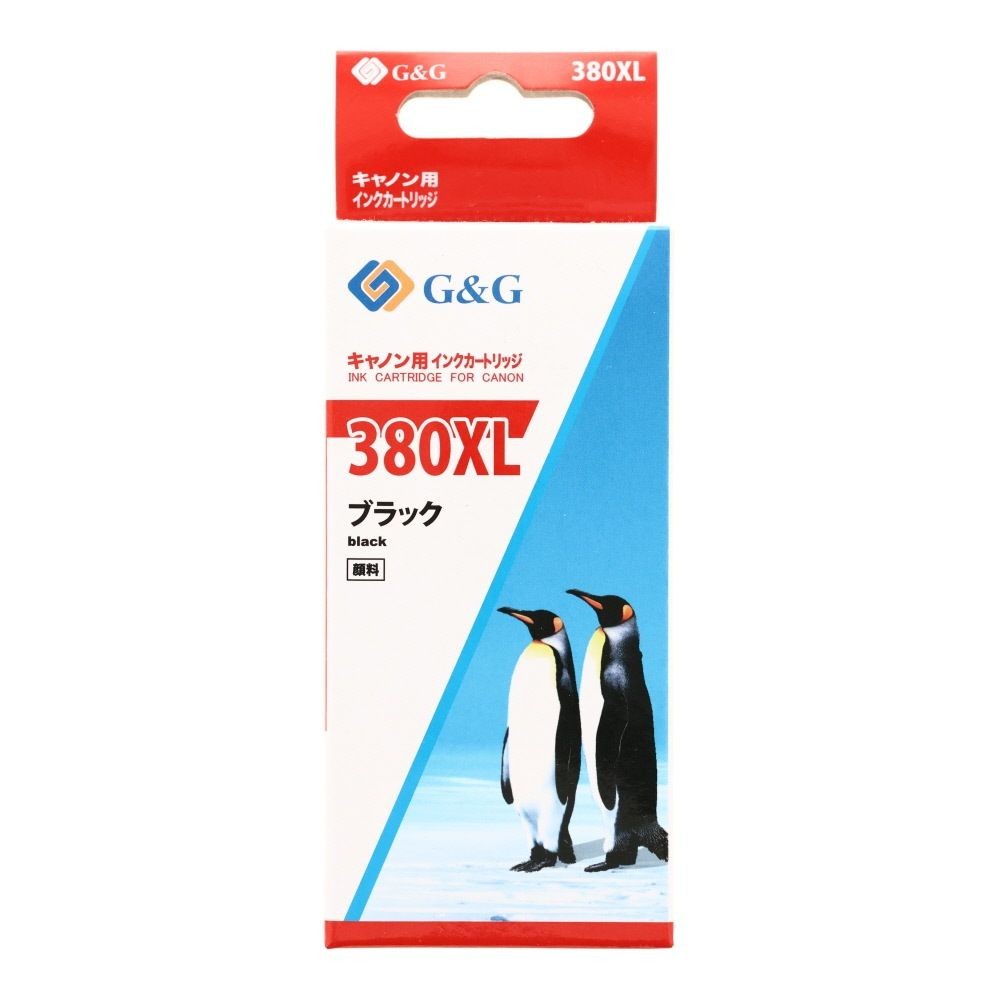 日本ナインスター汎用インクＢＣＩー380ＸＬＰＧＢＫ互換, ブラック, キャノン用