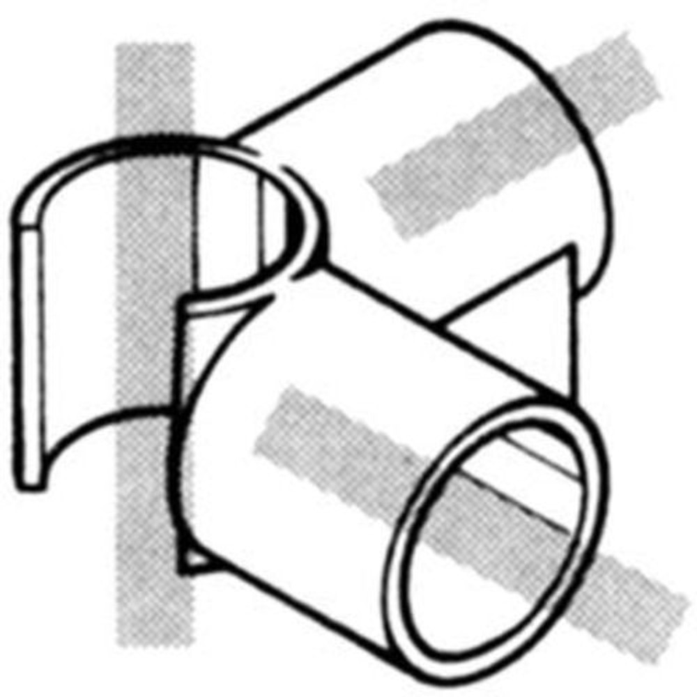 YAZAKI 矢崎化工 イレクタープラスチックジョイント J-66B S 中間コーナー用 &Phi;28用, アイボリー, J-66B S