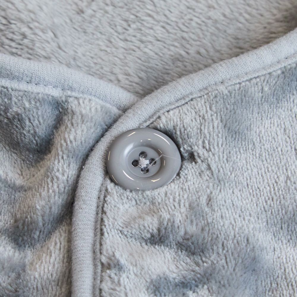 WIZ'A　ウィザ　ベストタイプの着る毛布　グレー, グレー, 着丈70cm