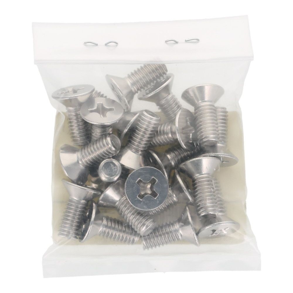 ＯＨＳＡＴＯ　ステンレス　小ねじ　皿　Ｍ６&times;１５　２０入, ステンレス, 20個入り