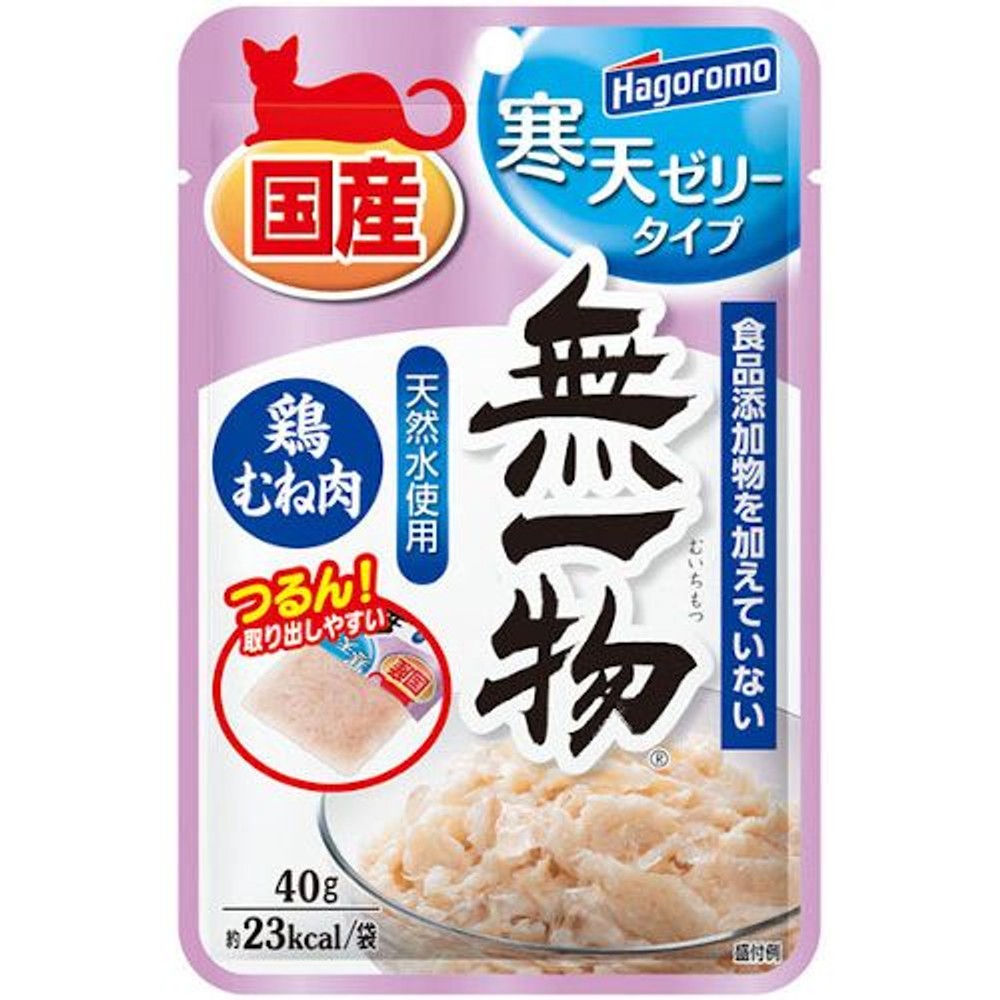 はごろも　無一物パウチ　寒天ゼリータイプ　鶏むね肉４０ｇ, -, 40g
