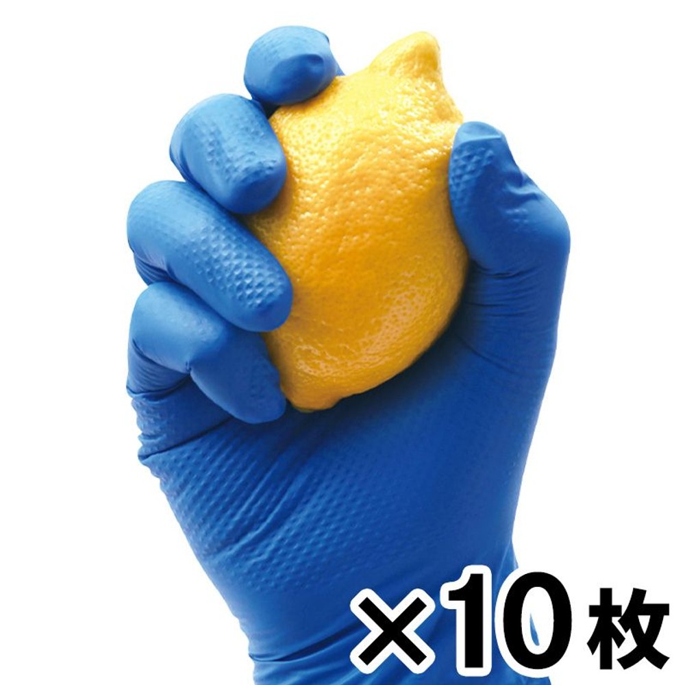 食衛法適合ニトリルグローブ 10枚入り 厚手, Sサイズ, S