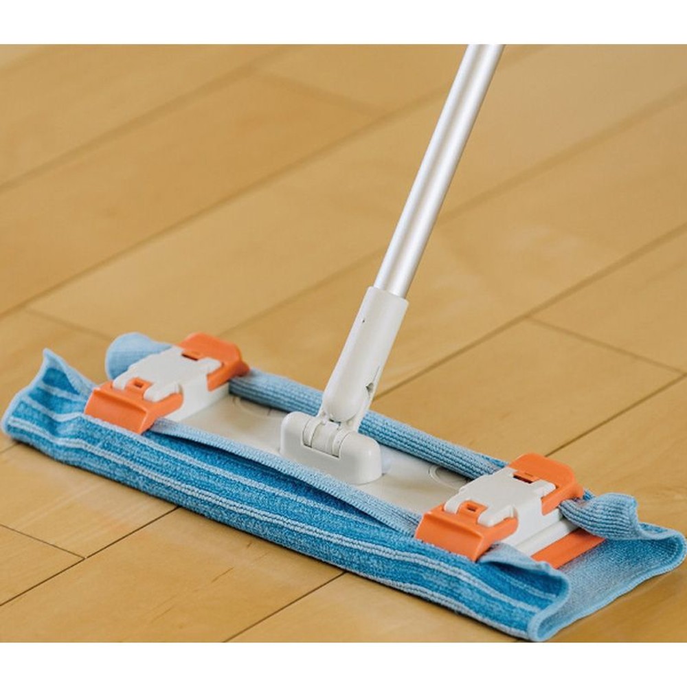 山崎　雑巾が使えるフローリングワイパー, カラー, 68.5〜114.5cm