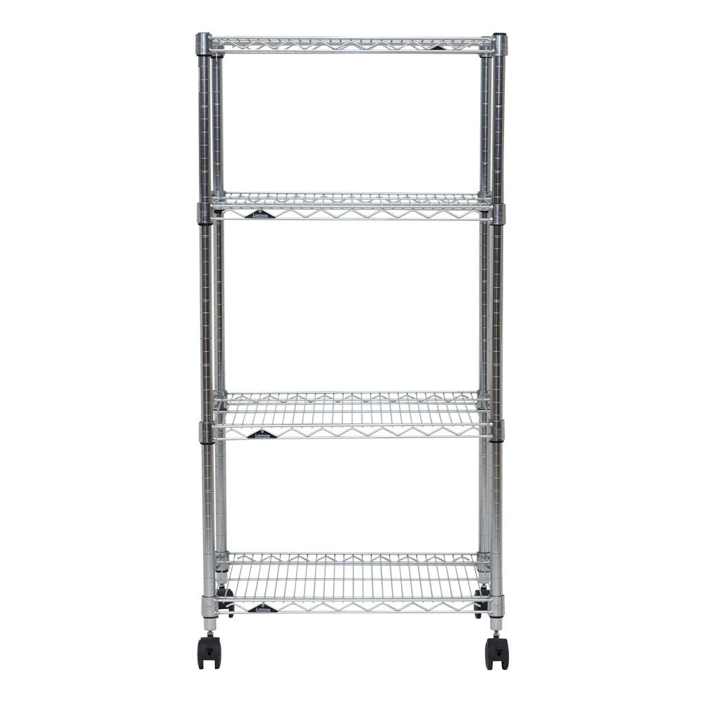 スチールラック 幅60cm 4段 ルミナスホームラック NLH6012-4, シルバー, 4段