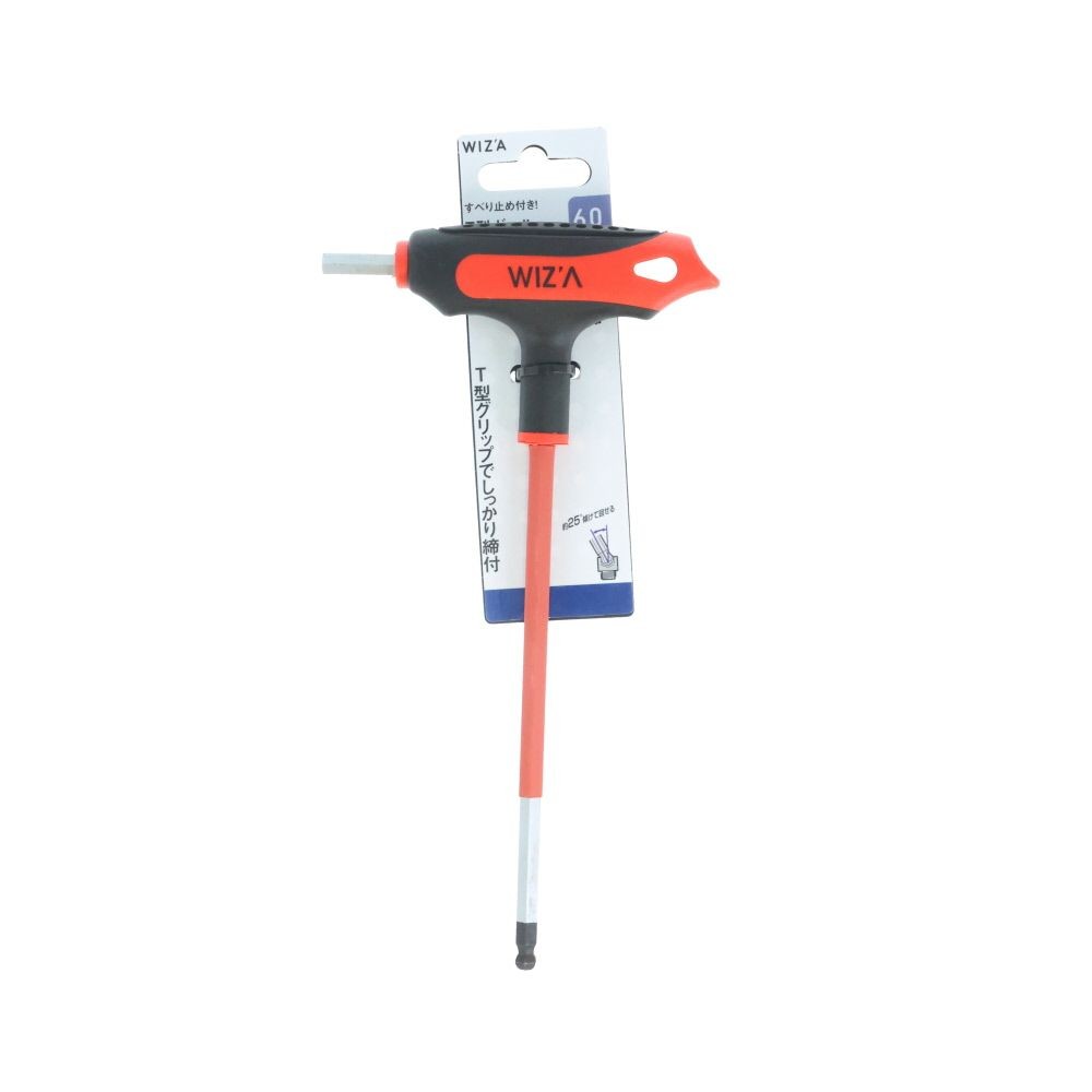 ウイザ WIZ'A　Ｔ型ＢＰレンチ　ＴＢＰー６０, レッド, 6.0mm