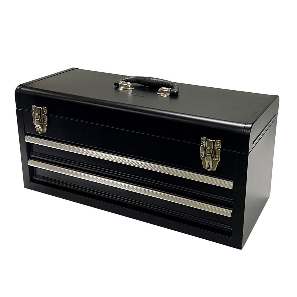 ウイザ WIZ'A 大型工具箱　艶消黒　ＷＺーＢＸＢＫ, ブラック, 幅230&times;奥行520&times;高さ260mm