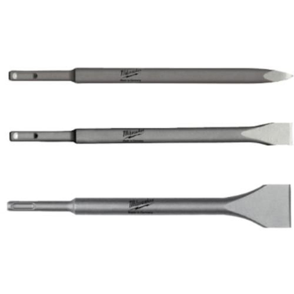 milwaukee SDS PLUSチゼルセット （ブルポイント・コールド・ワイド） 4932430001, チゼルセット, 4932430001