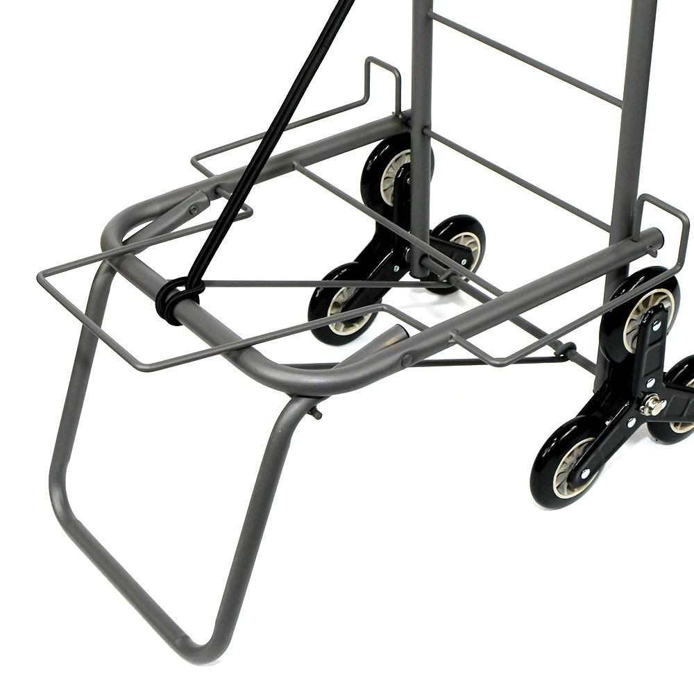 段差もラクに上れる3輪キャリーカート, グレー, 耐荷重約40kg