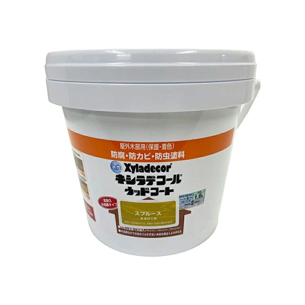 カンペハピオ 水性 キシラデコール ウッドコートS スプルース 1.6L, スプルース, 1.6L