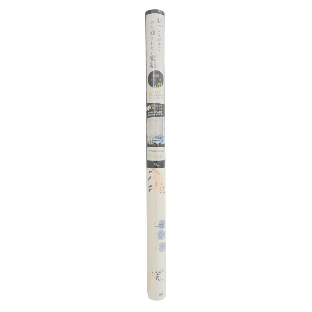 貼ってはがせてノリ残りしない壁紙　９０ｃｍ&times;２．５ｍ　どうぶつ, どうぶつ, 1個入り
