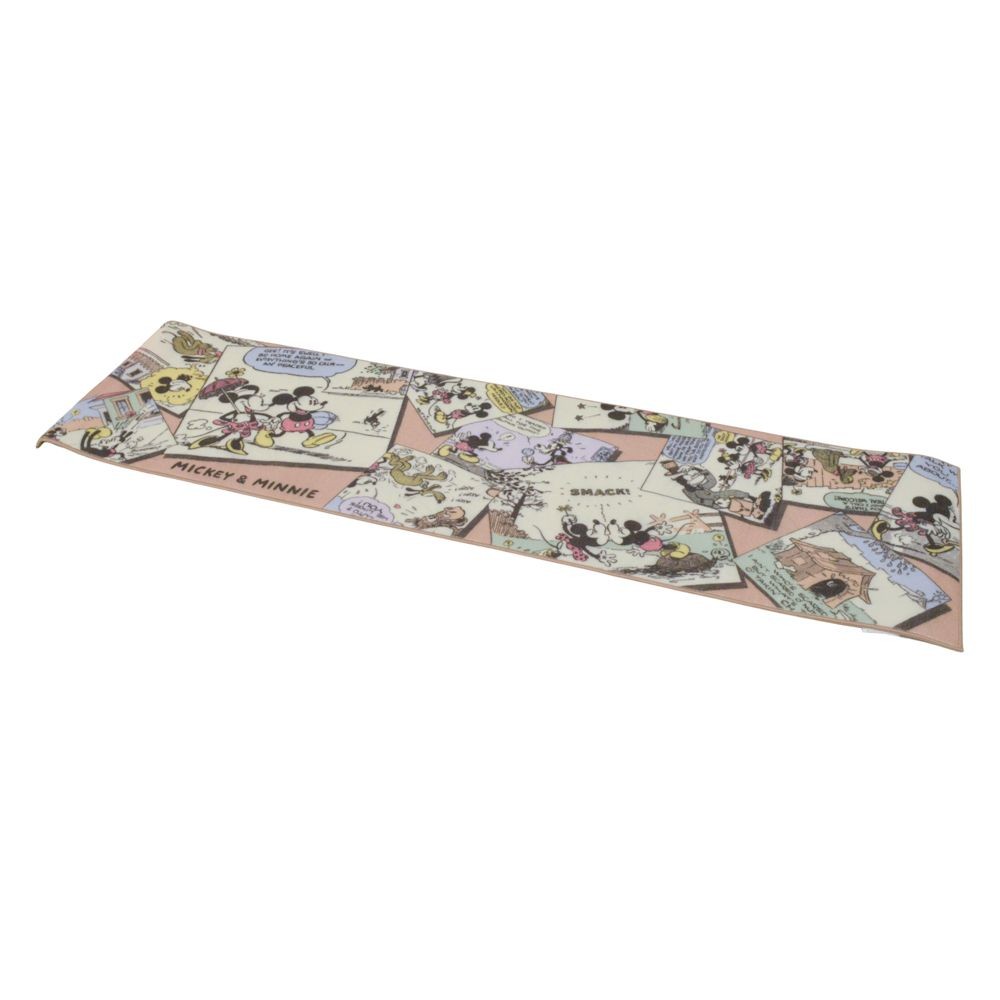 洗える　キッチンマット　約５０Ｘ１８０ＣＭ　コミック, ベージュ, 50×180cm