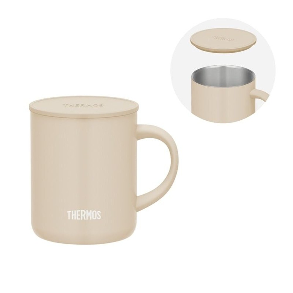 サーモス　真空断熱マグカップ ＪＤＧー３５２Ｃ ＢＥ, ベージュ, 350ml