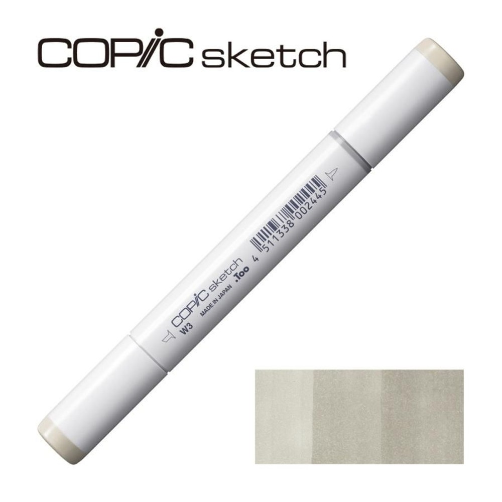 コピックスケッチ W-3 ウォームグレイ No.3,  W-3 ウォームグレイ, スケッチ