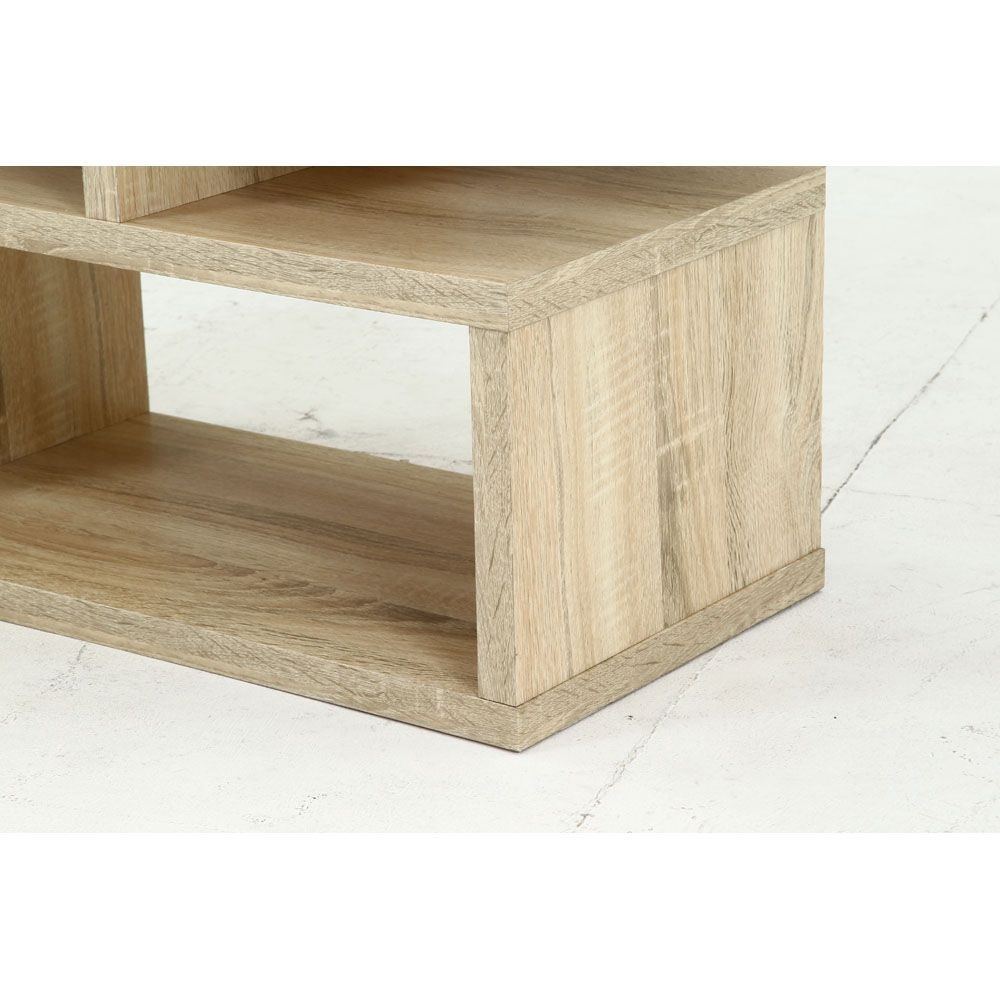 不二貿易 Ｓ字型ＴＶ台　８０幅　オーク【メーカー直送・代引不可】, オーク, 幅792mm&times;奥行295mm&times;高さ384mm