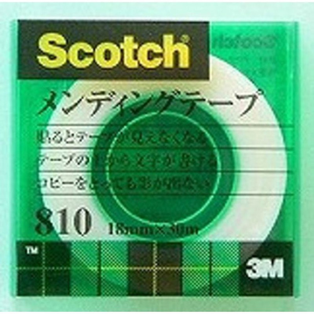 3Ｍ　メンディングテ―プ　　810-1-18C, 透明, 18mm×30m