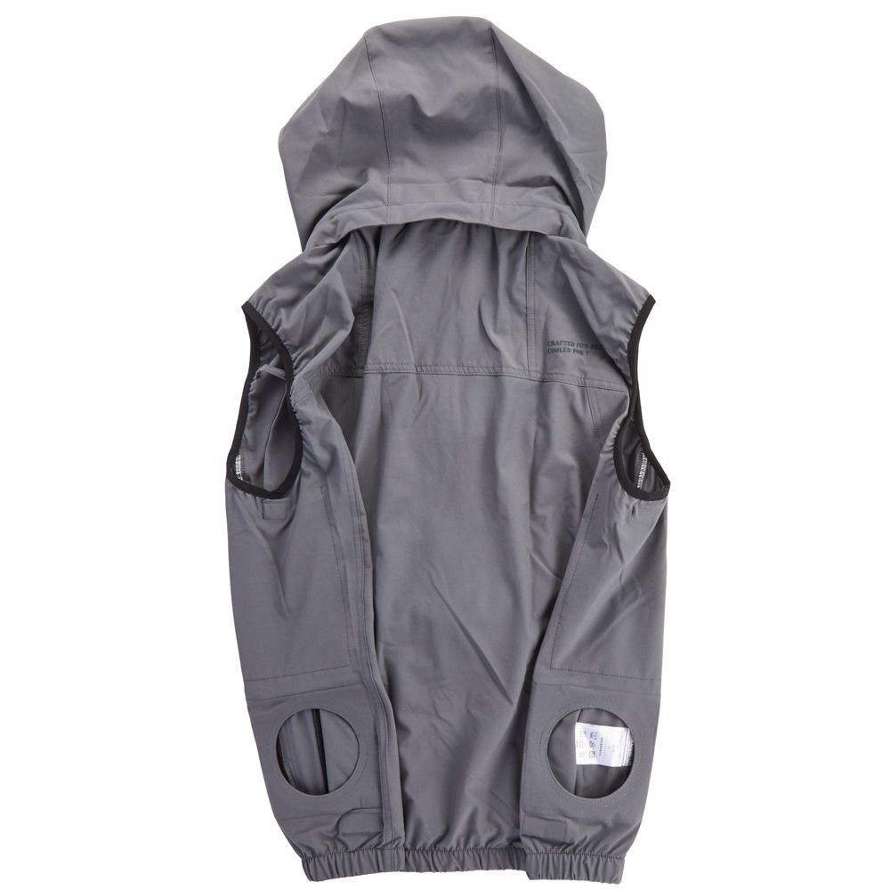 【2026年モデル】ウイザ　WIZ'A　アイストライアングル空調ウェア　ベスト　チャコール, チャコール, Mサイズ