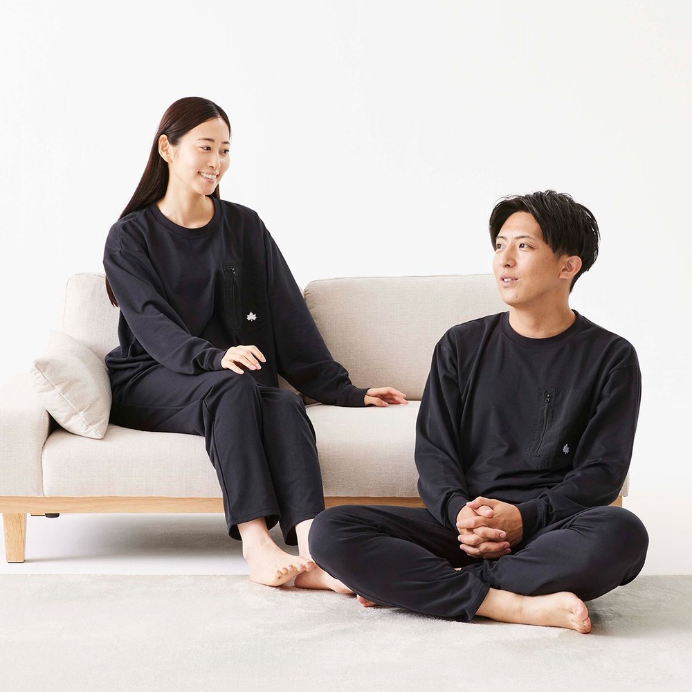 LOGOS by LIPNER リカバリープルオーバー　ブラック, ブラック, Mサイズ