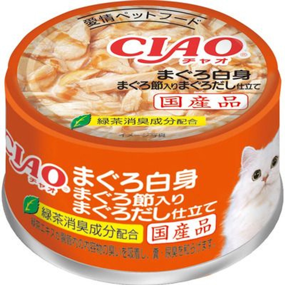 チャオ　まぐろ白身　まぐろだし仕立て　85ｇ, まぐろ節入り, 85g