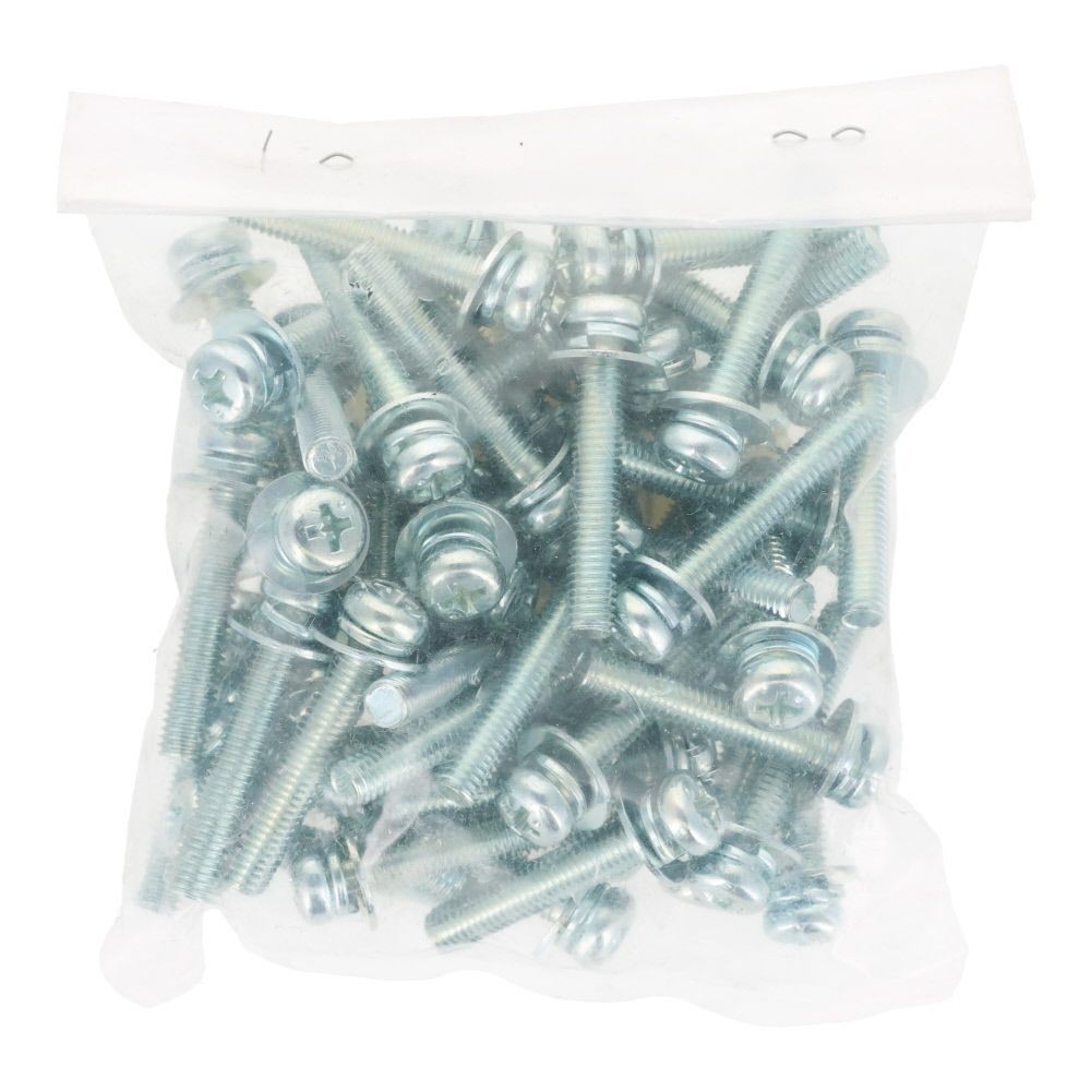 ユニクロ　座金組込ねじ　Ｐー３　Ｍ５&times;３０　５０個入り, ねじ, M5&times;30