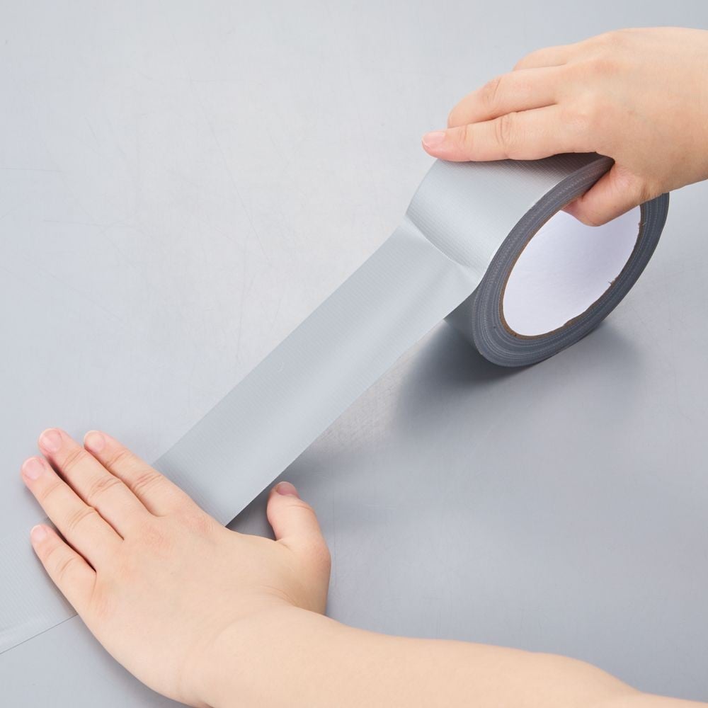 WIZ'A ウィザ　梱包用カラー布テープ灰（約）幅50mm&times;長さ25m, 灰, 50mm&times;25m