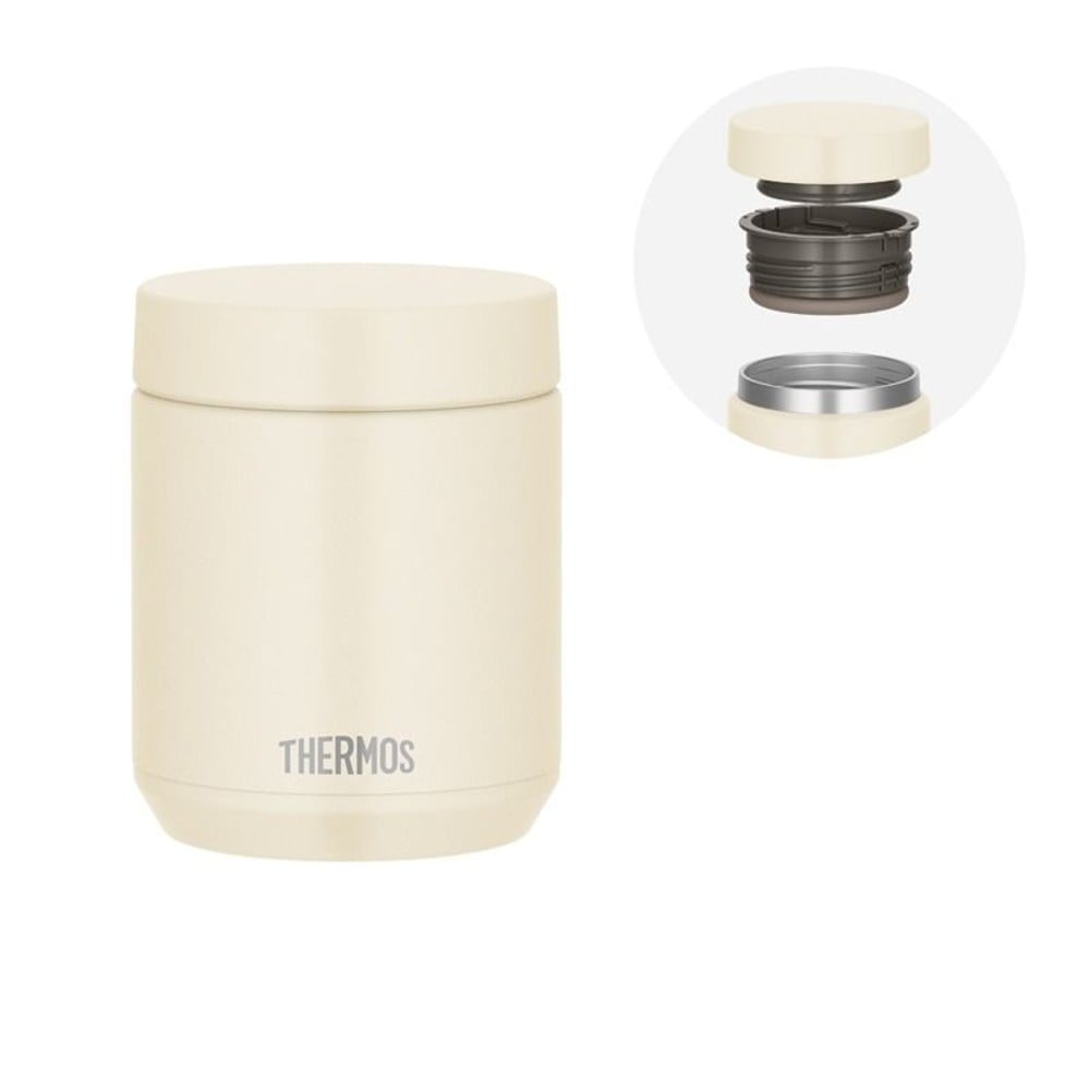 サーモス　真空断熱スープジャー ＪＥＤー４００ ＩＶ, アイボリー, 400ml