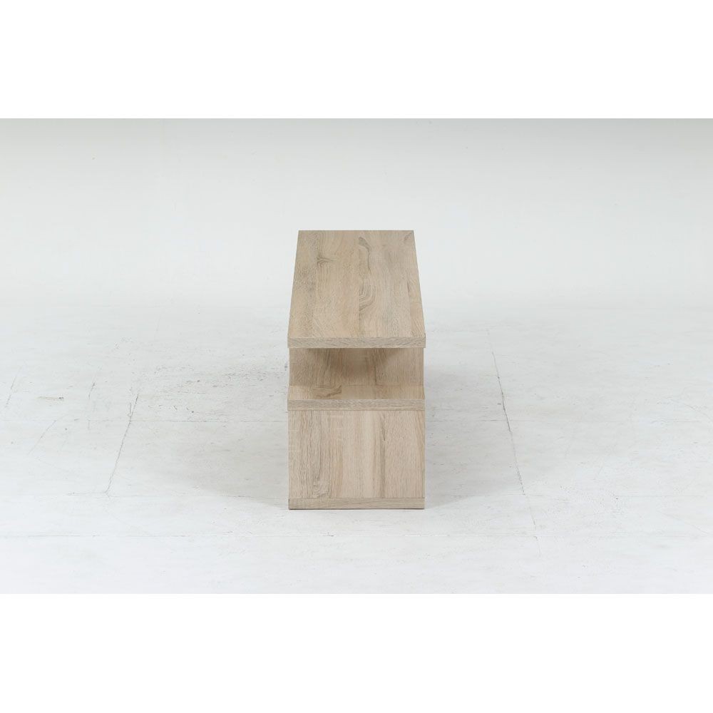 不二貿易 Ｓ字型ＴＶ台　１２０幅　オーク【メーカー直送・代引不可】, オーク, 幅1177mm&times;奥行295mm&times;高さ384mm