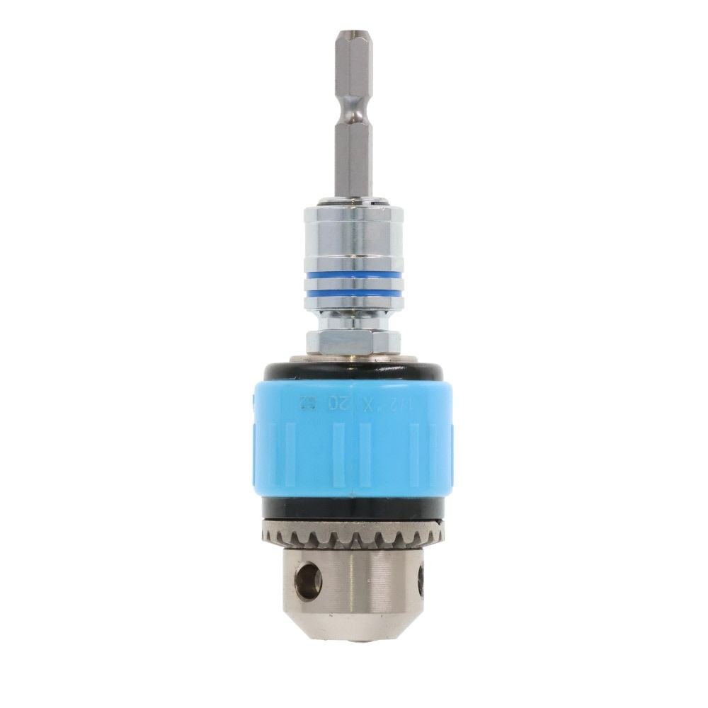 WIZ'A ウィザ　軸交換式ドリルチャック　10mm, シルバー/ブルー, 10mm