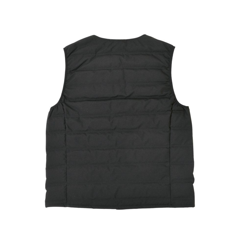 インナーシームレスダウンベスト　ブラック, ブラック, Mサイズ