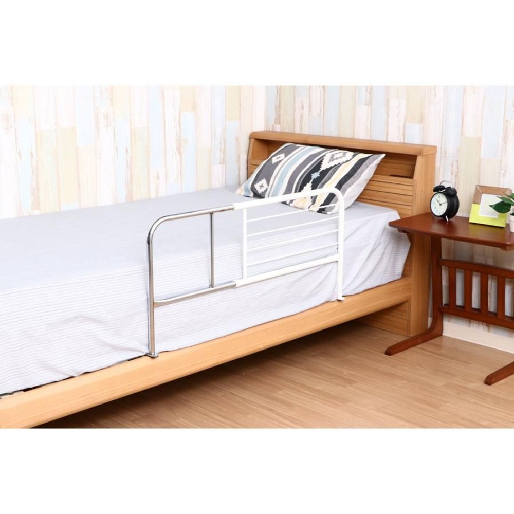 不二貿易  スライドベッドガード（横伸縮）ハイＷＨ 【メーカー直送・代引不可】, ブラウン, 12849