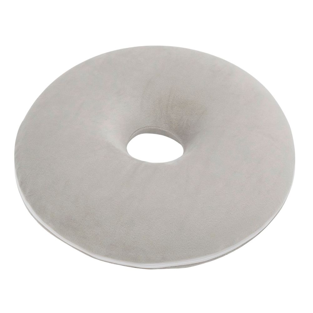 WIZ'A ウイザ　低反発円座クッション　ドーナツ型, グレー, 約直径39&times;8cm