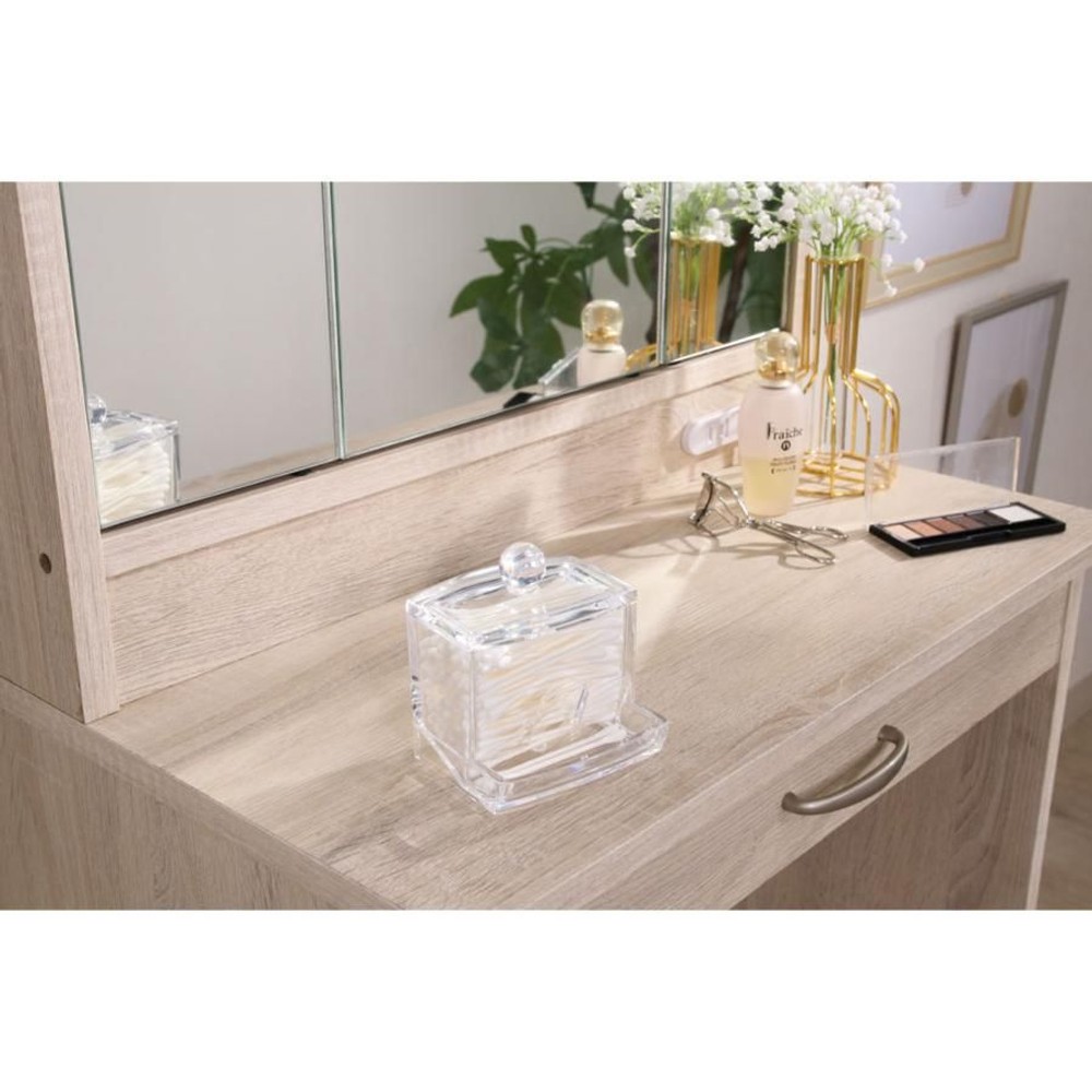 不二貿易  ＰＳコスメ収納　綿棒ケース 【メーカー直送 代引不可】, クリア, 14380