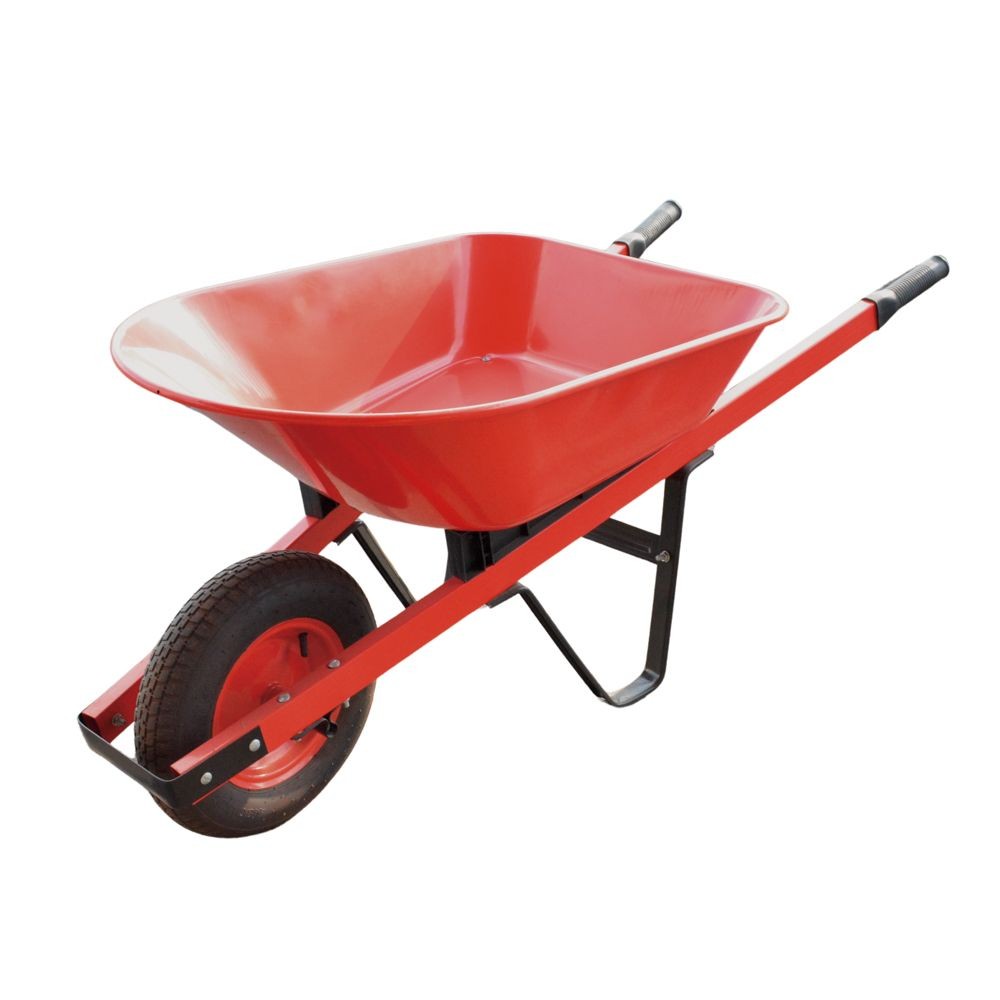 大容量一輪車　１２０ｋｇ　レッド, レッド, 120kg