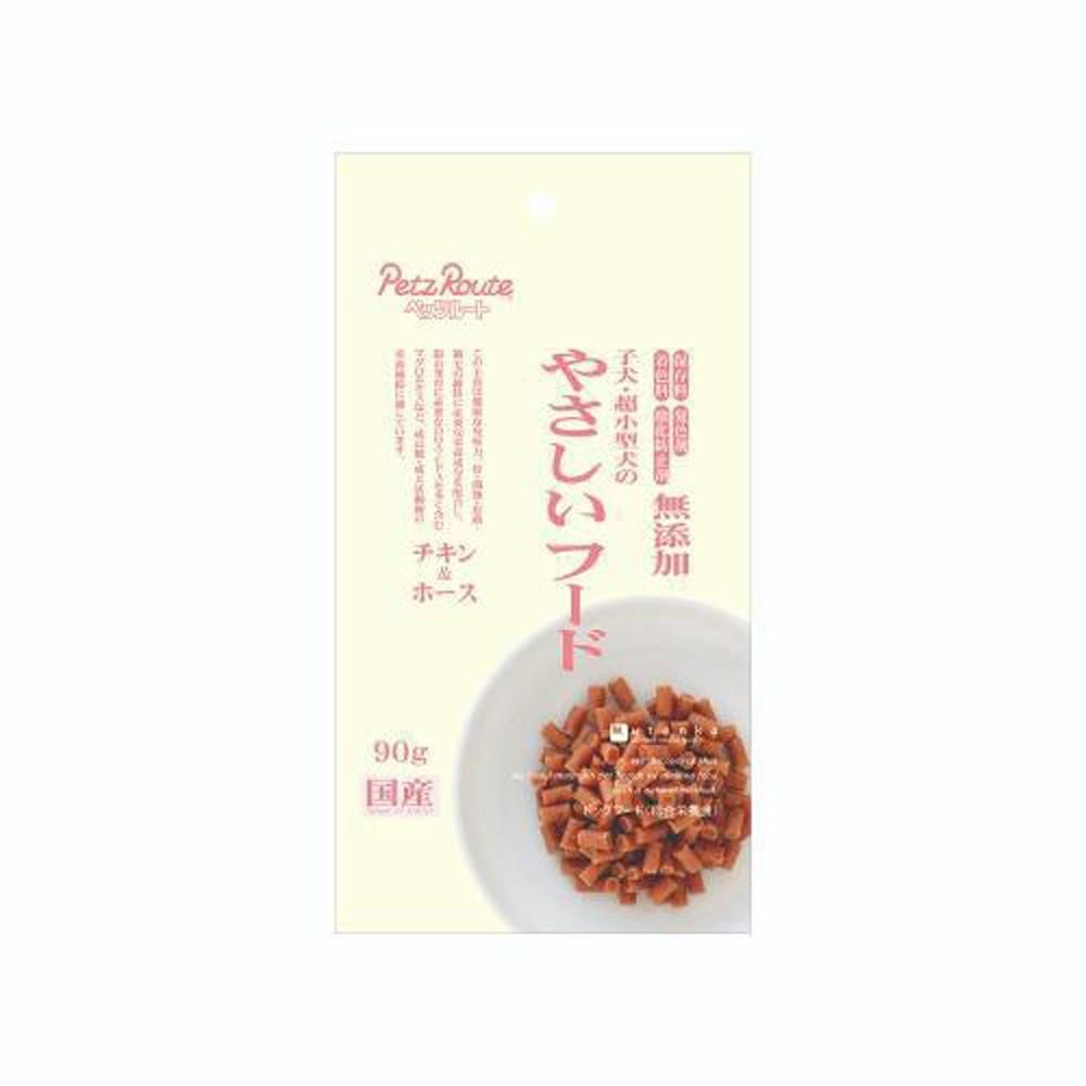 ペッツルート 子犬・超小型犬のやさしいフード チキン&ホース 90g, チキン&ホース, 90g