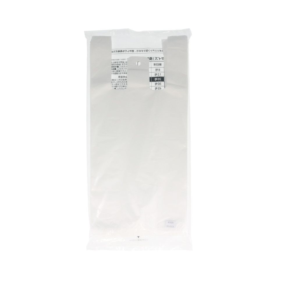 WIZ'A ウィザ　手提げポリ袋　乳白　Ｎｏ２０　１００枚, 乳白, No.20