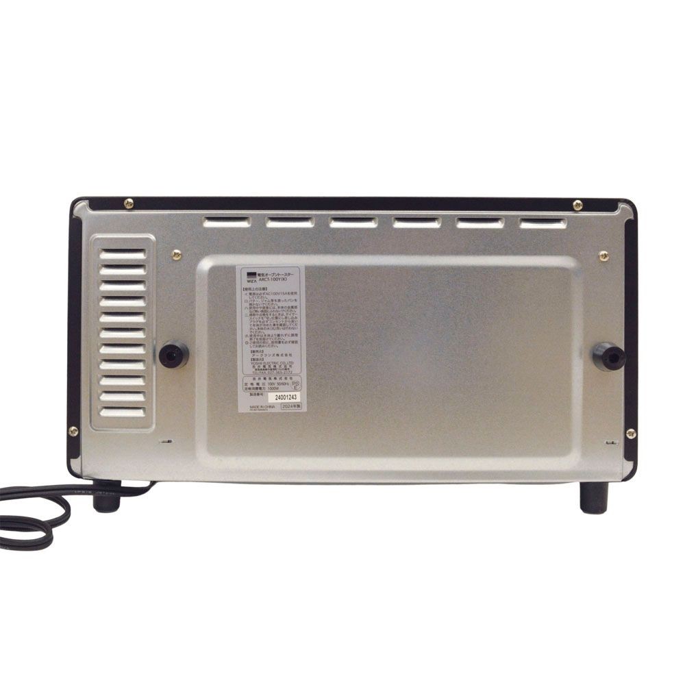 ウイザ WIZ'A　オーブントースター　ＡＲＣＴ１００ＹーＫ, ブラック, 1000W