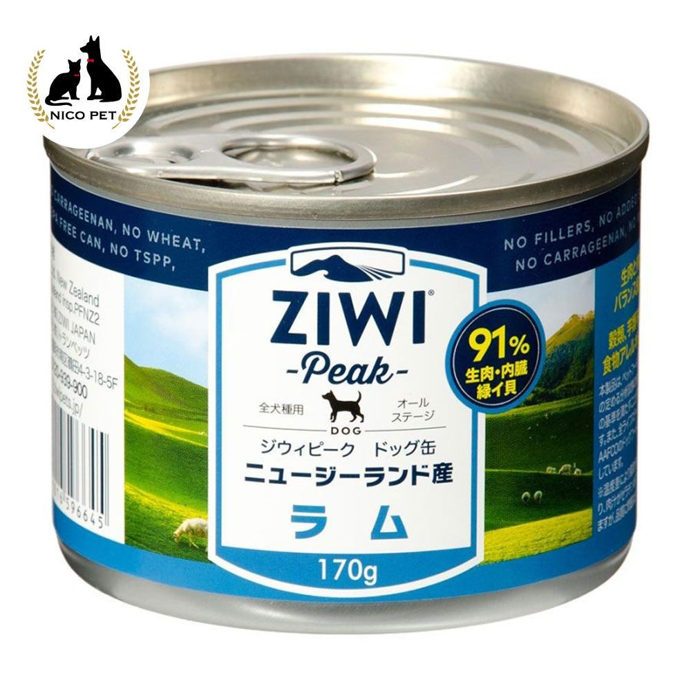 ZiwiPeak ドッグ缶 ラム 170g, ラム, 170g