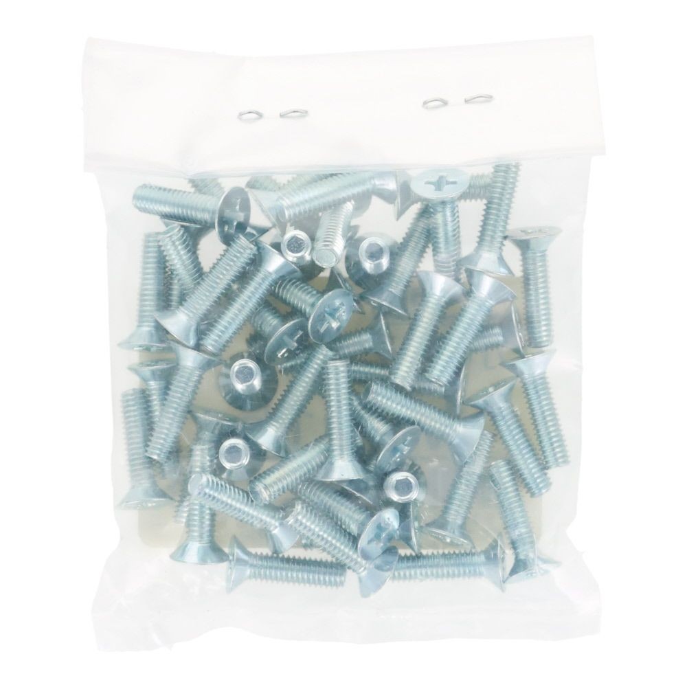 ユニクロ　小ねじ　皿　Ｍ４&times;１５　５０個入り, 小ねじ, M4&times;15