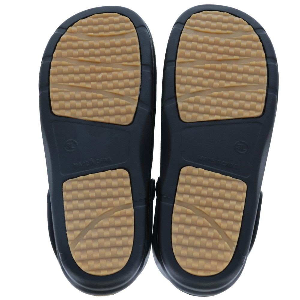 紳士　ＢＭ防滑高弾力　タウンサンダル　ＢＫＧＤ　３Ｌ, ブラック&times;ゴールド, 3Lサイズ