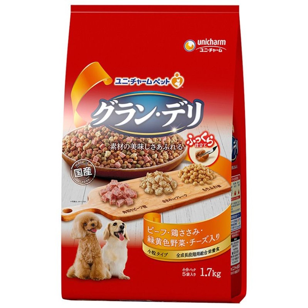 ユニチャーム　グランデリふっくら鶏ささみ1．7ｋｇ, 鶏ささみ, 1.7kg