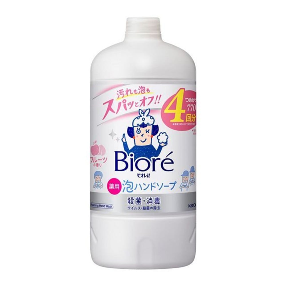 ビオレｕ　泡ハンドソープ　フルーツの香り　つめかえ用　７７０ｍｌ, フルーツの香り, 770ml
