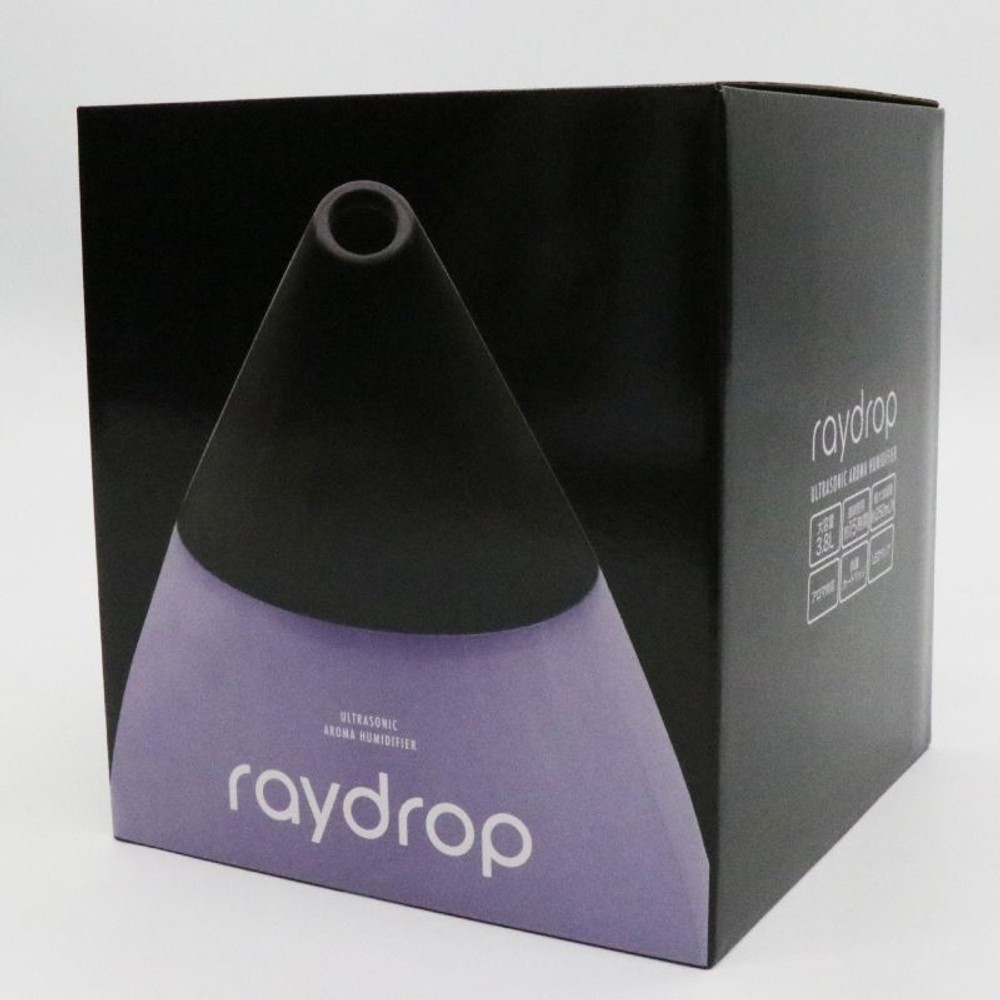raydrop 超音波アロマ加湿器　３．８L, ブラック, 3.8L