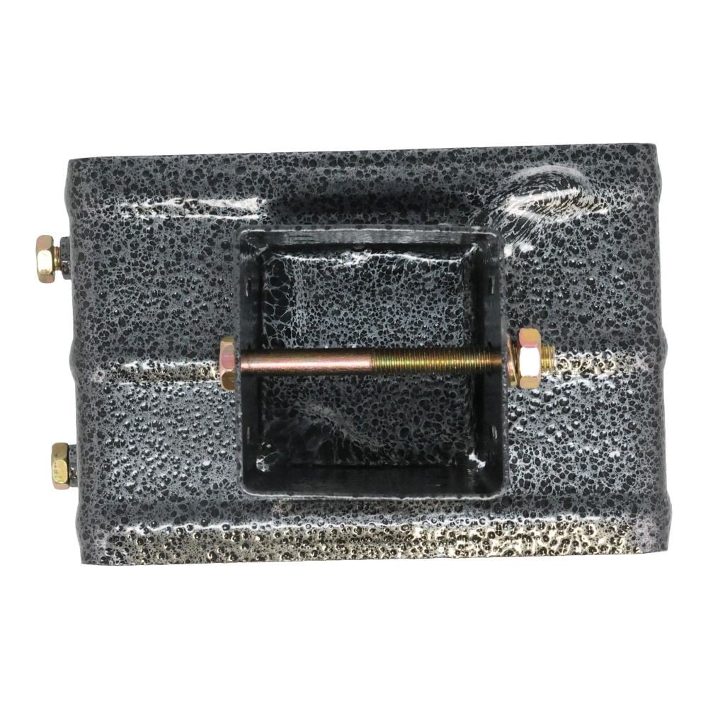 ラティス用柱固定金具　１５ｃｍブロック用, ブラック, 15cmブロック用