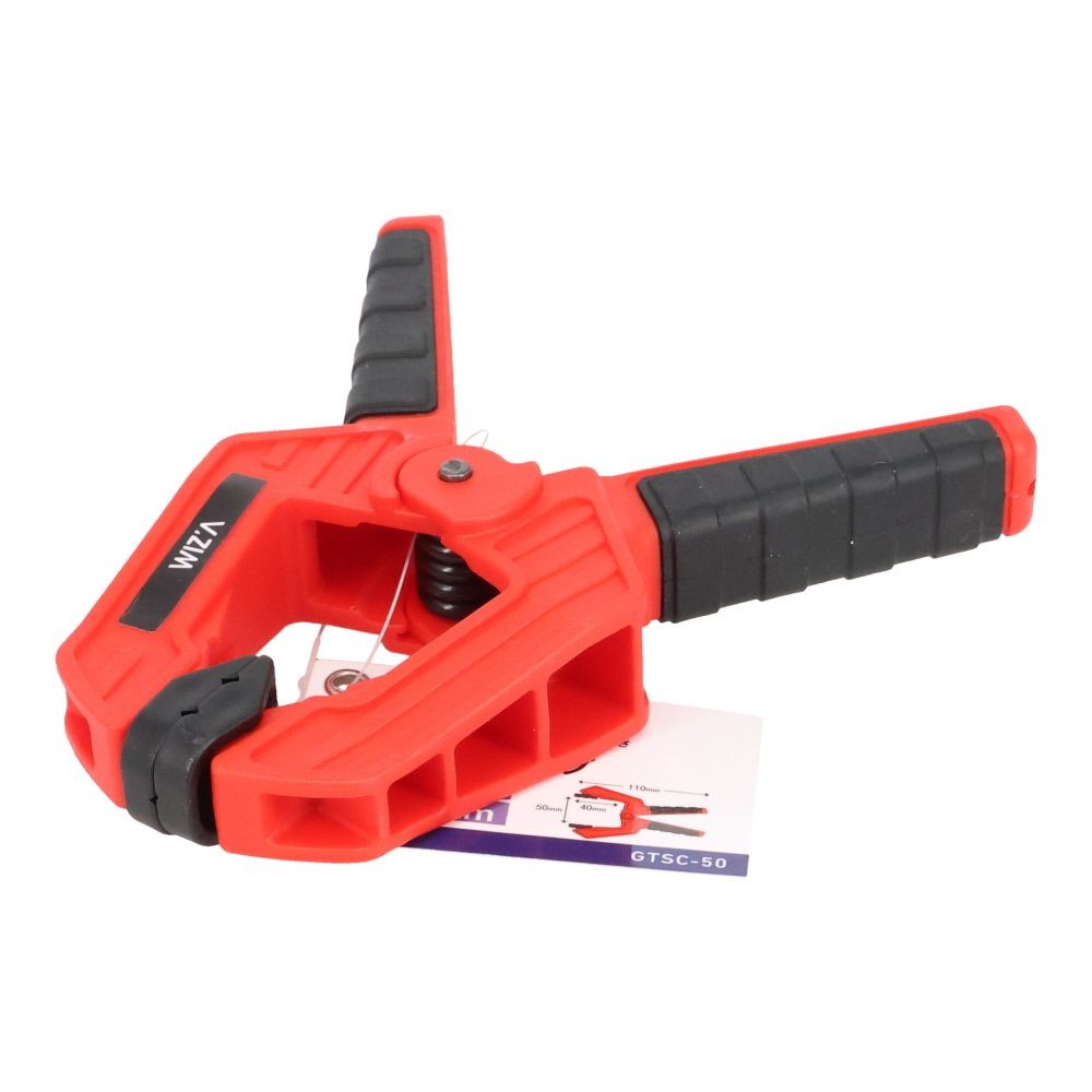 ウイザ WIZ&rsquo;A  パワークランプ　５０&times;１１０, 赤/黒, 全長110mm